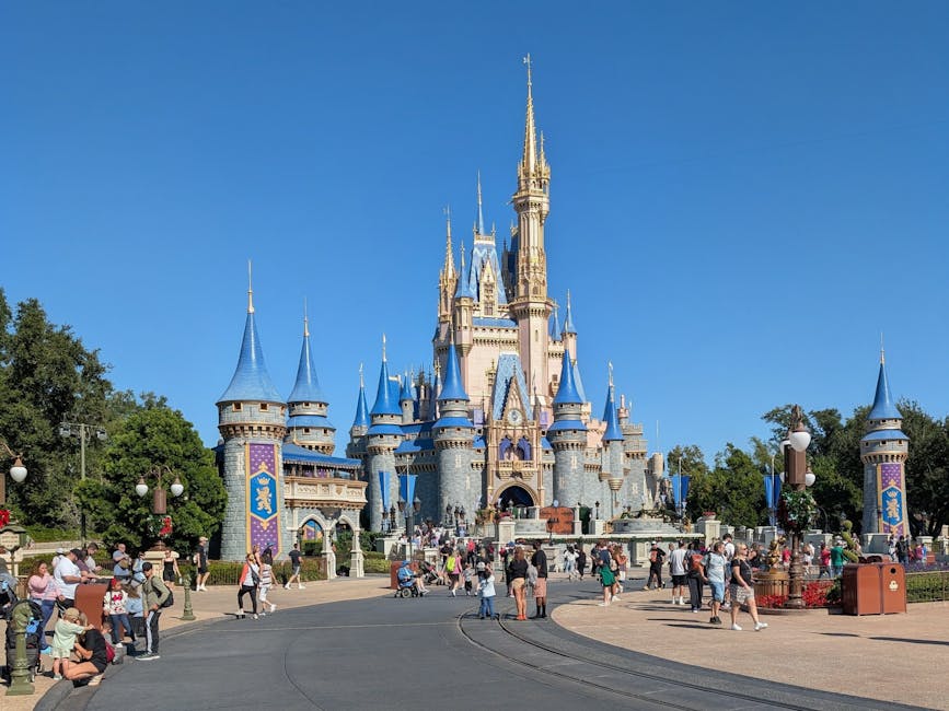 Cinderella Castle crowds Magic Kingdom Walt Disney World