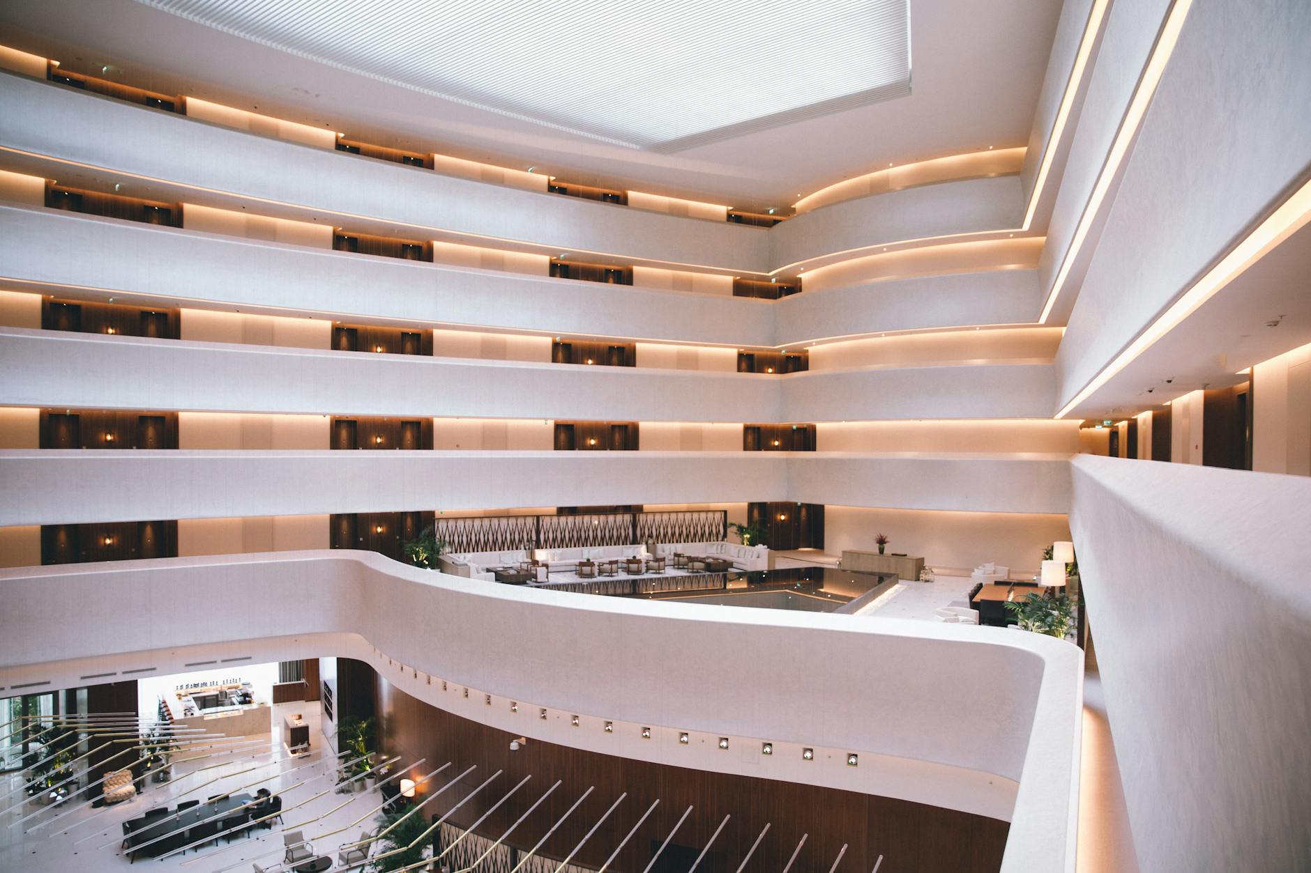 Modern resort lobby - where to stay in Orlando budget analysis