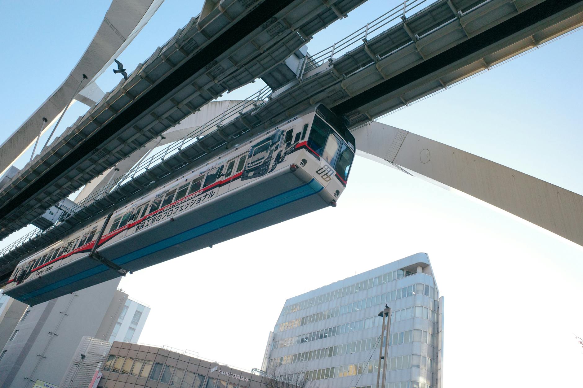 Monorail track theme park