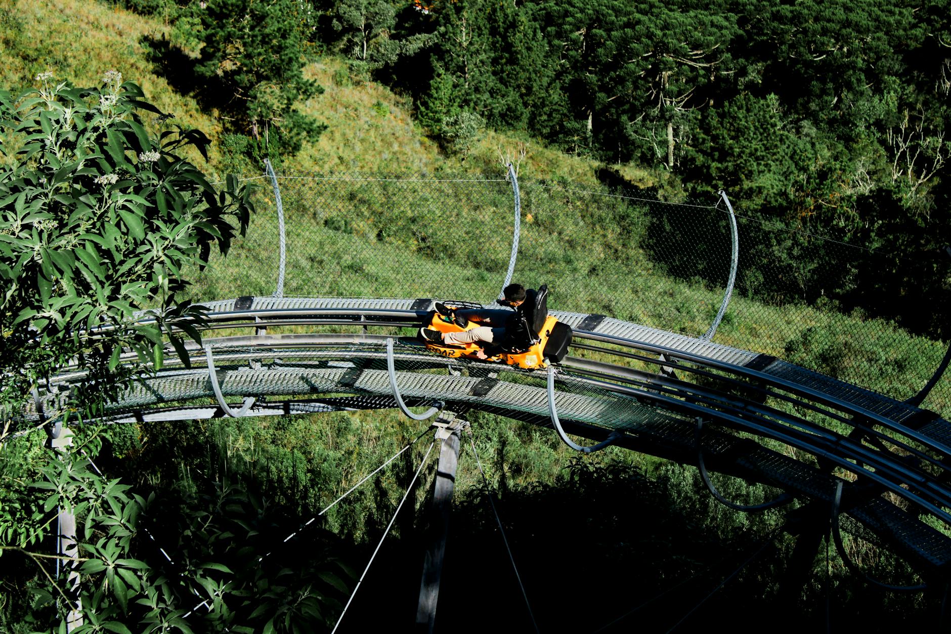 Mountain coaster theme park