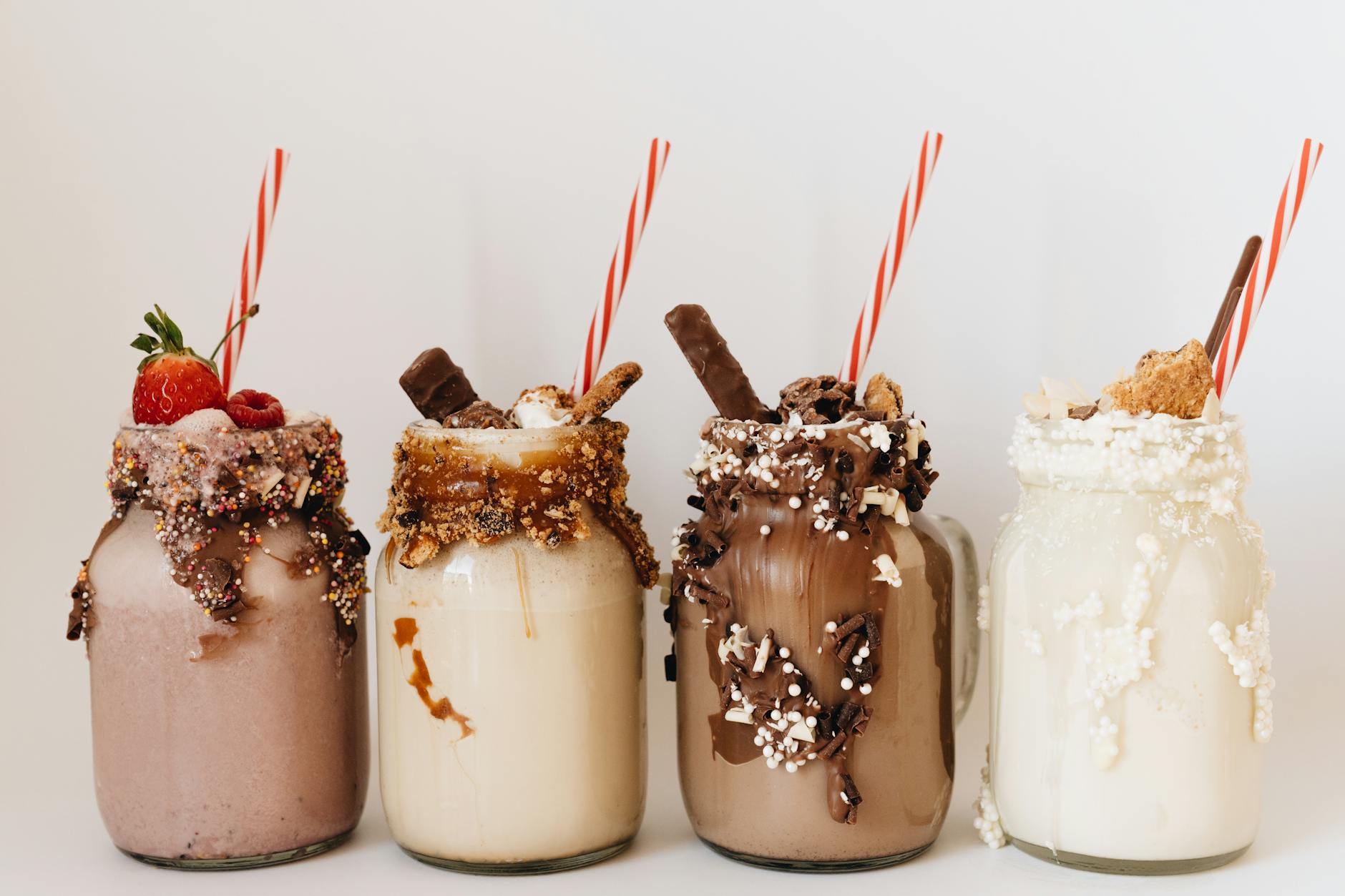 Over-the-top topped milkshake at a Universal CityWalk restaurant