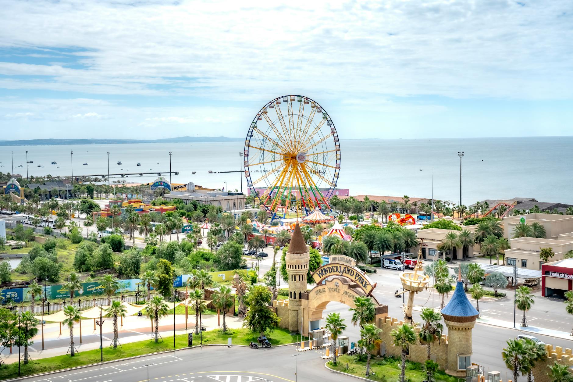 Sunny theme park