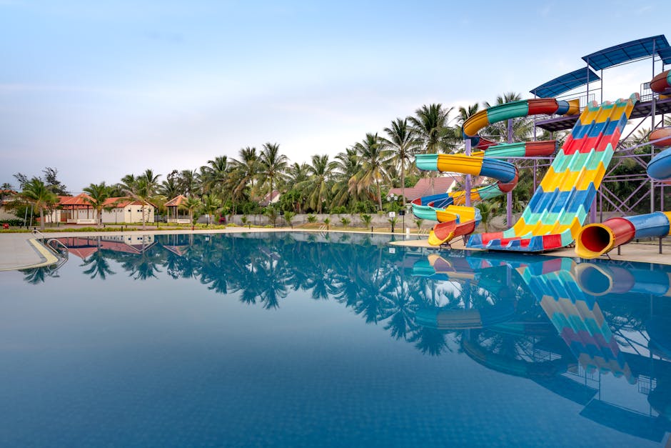 Disney Typhoon Lagoon wave pool surf tropical water park