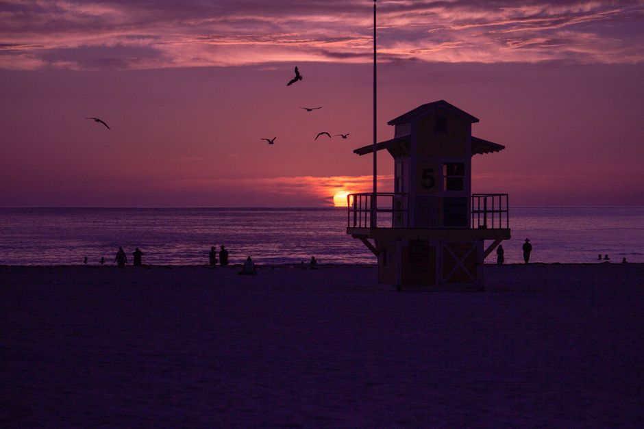 Clearwater beach sunset (Best Beaches Near Orlando)