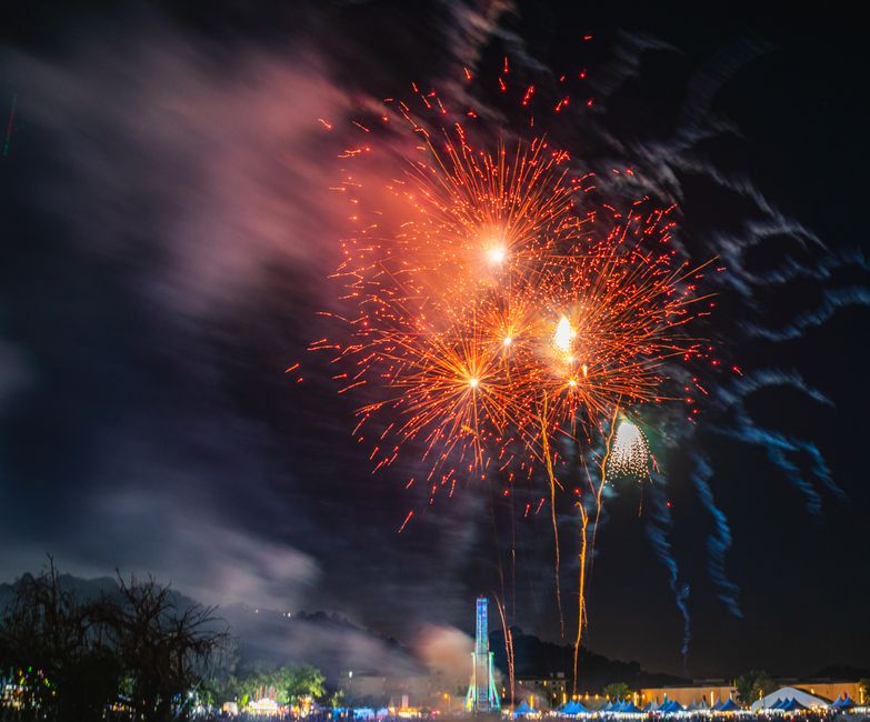 Theme park lake fireworks (EPCOT Complete Guide)